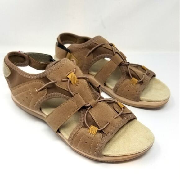 New Adjustable Sandals Lightweight  Brown Women's Size 8.5 - Picture 1 of 9